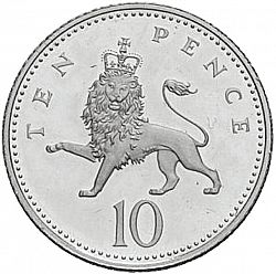 Large Reverse for 10p 2008 coin