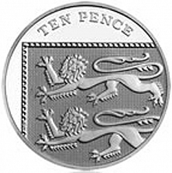 Large Reverse for 10p 2008 coin