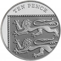 Large Reverse for 10p 2009 coin