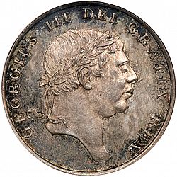 Large Obverse for Eighteen Pence 1814 coin