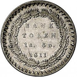 Large Reverse for Eighteen Pence 1811 coin