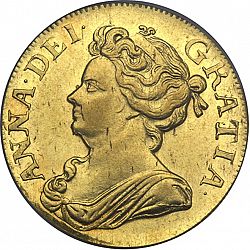 Large Obverse for Guinea 1709 coin