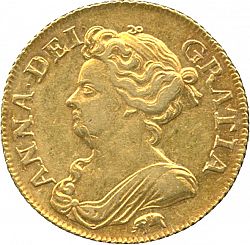 Large Obverse for Guinea 1709 coin