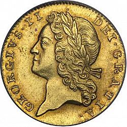 Large Obverse for Guinea 1727 coin
