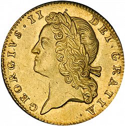 Large Obverse for Guinea 1728 coin