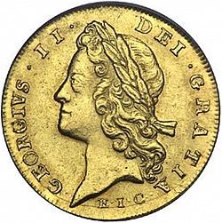 Large Obverse for Guinea 1732 coin