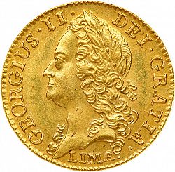 Large Obverse for Guinea 1745 coin