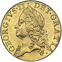Large Obverse for Guinea 1756 coin