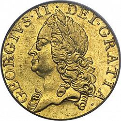 Large Obverse for Guinea 1758 coin