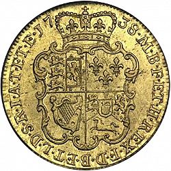 Large Reverse for Guinea 1738 coin