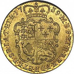 Large Reverse for Guinea 1739 coin