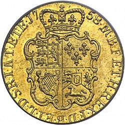 Large Reverse for Guinea 1758 coin