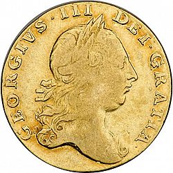 Large Obverse for Guinea 1764 coin