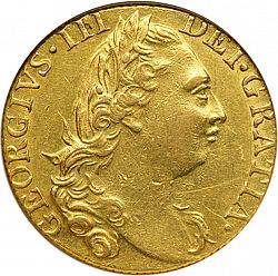 Large Obverse for Guinea 1775 coin