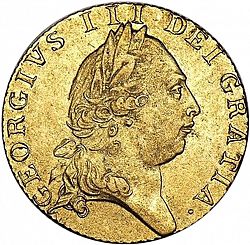 Large Obverse for Guinea 1790 coin