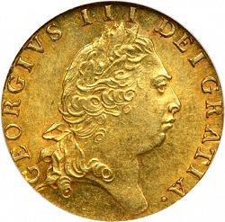 Large Obverse for Guinea 1796 coin