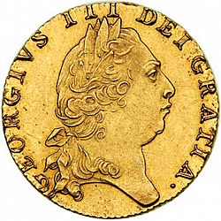 Large Obverse for Guinea 1798 coin