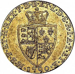 Large Reverse for Guinea 1790 coin