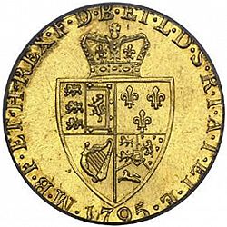 Large Reverse for Guinea 1795 coin