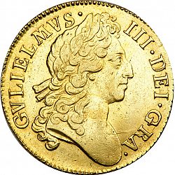Large Obverse for Guinea 1698 coin