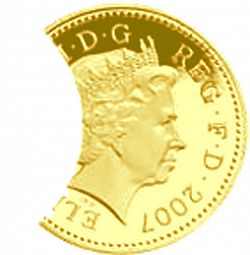 Large Obverse for £1 2007 coin