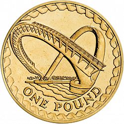 Large Reverse for £1 2007 coin