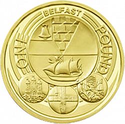 Large Reverse for £1 2010 coin