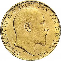 Large Obverse for Sovereign 1903 coin