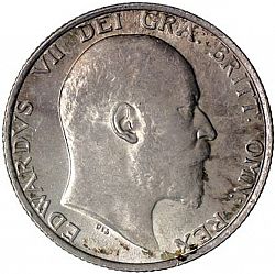 Large Obverse for Sovereign 1910 coin