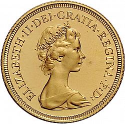 Large Obverse for Sovereign 1979 coin
