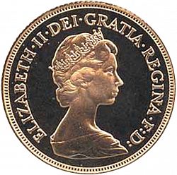 Large Obverse for Sovereign 1983 coin