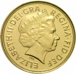 Large Obverse for Sovereign 2007 coin
