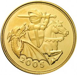 Large Reverse for Sovereign 2005 coin