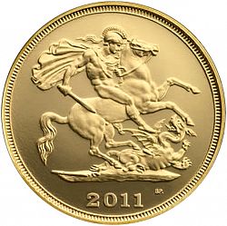 Large Reverse for Sovereign 2011 coin