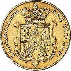 Large Reverse for Sovereign 1830 coin