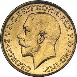 Large Obverse for Sovereign 1917 coin