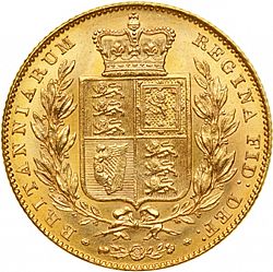 Large Reverse for Sovereign 1838 coin