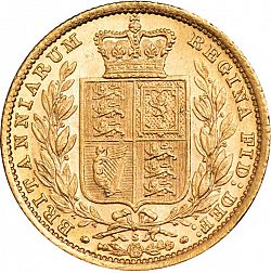 Large Reverse for Sovereign 1887 coin