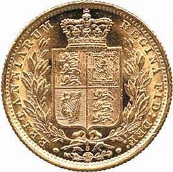 Large Reverse for Sovereign 1887 coin