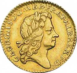 Large Obverse for Half Guinea 1725 coin