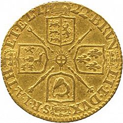 Large Reverse for Half Guinea 1722 coin
