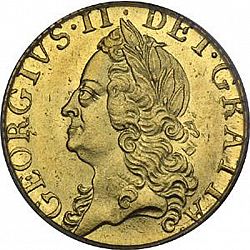Large Obverse for Half Guinea 1760 coin
