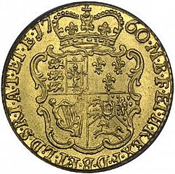 Large Reverse for Half Guinea 1760 coin