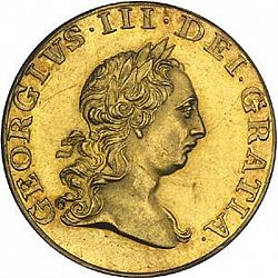 Large Obverse for Half Guinea 1763 coin