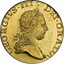 Large Obverse for Half Guinea 1769 coin