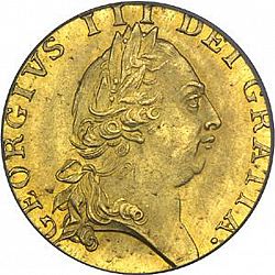 Large Obverse for Half Guinea 1788 coin
