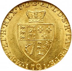 Large Reverse for Half Guinea 1791 coin