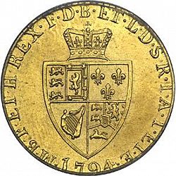 Large Reverse for Half Guinea 1794 coin