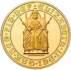Large Obverse for Half Sovereign 1989 coin