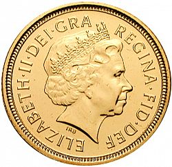 Large Obverse for Half Sovereign 2000 coin